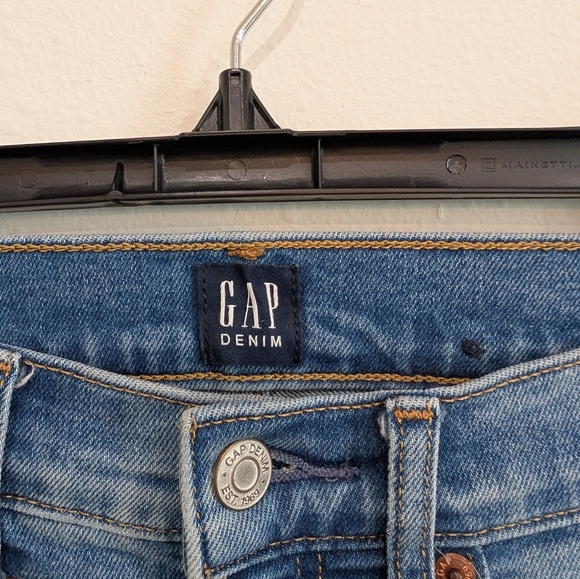 GAP High Rise Cigarette Raw Hem Jeans Size 24P - Picture 4 of 8